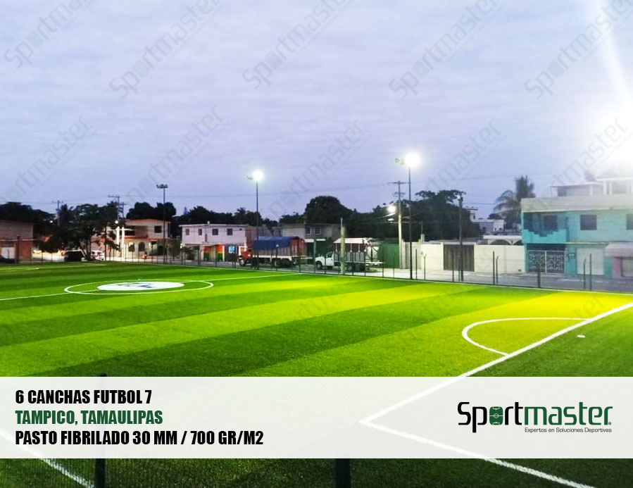 Tampico tamaulipas 6 canchas de futbol7 pasto fibrilado